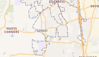 Union, Kentucky map