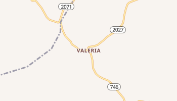 Valeria, Kentucky map
