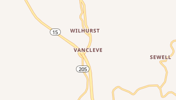 Vancleve, Kentucky map