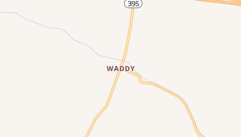 Waddy, Kentucky map