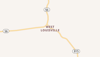 West Louisville, Kentucky map