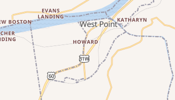 West Point, Kentucky map