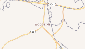 Woodbine, Kentucky map