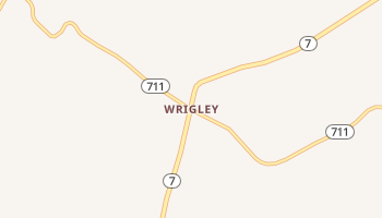 Wrigley, Kentucky map
