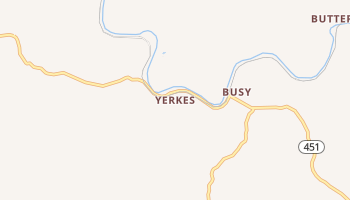 Yerkes, Kentucky map