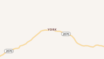 York, Kentucky map