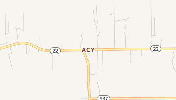 Acy, Louisiana map