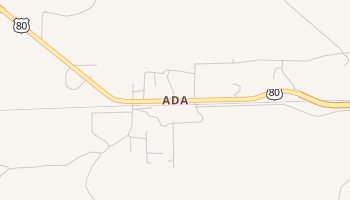 Ada, Louisiana map