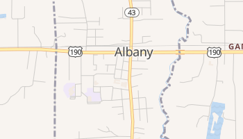 Albany, Louisiana map