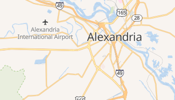 Alexandria, Louisiana map