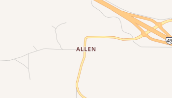 Allen, Louisiana map
