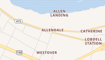 Allendale, Louisiana map