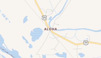Aloha, Louisiana map