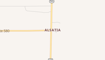 Alsatia, Louisiana map