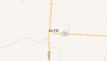 Alto, Louisiana map