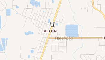 Alton, Louisiana map