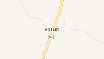 Ansley, Louisiana map