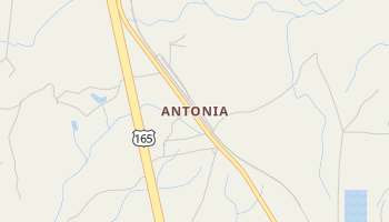 Antonia, Louisiana map