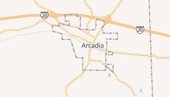 Arcadia, Louisiana map