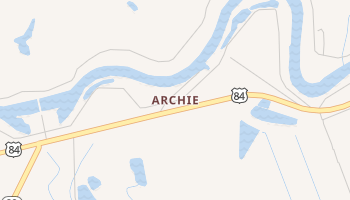 Archie, Louisiana map