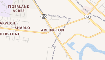 Arlington, Louisiana map