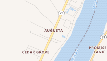 Augusta, Louisiana map