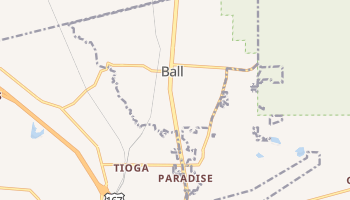 Ball, Louisiana map