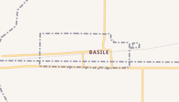 Basile, Louisiana map