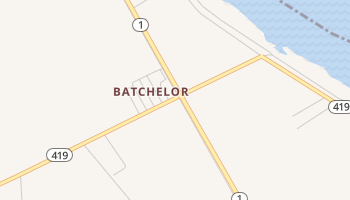 Batchelor, Louisiana map