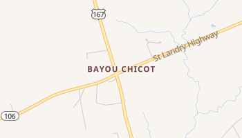 Bayou Chicot, Louisiana map