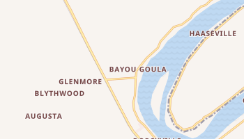 Bayou Goula, Louisiana map