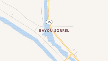 Bayou Sorrel, Louisiana map