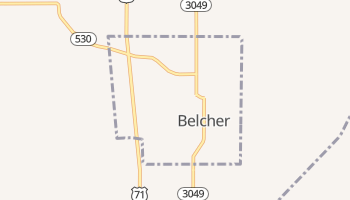 Belcher, Louisiana map