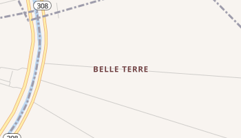 Belle Terre, Louisiana map