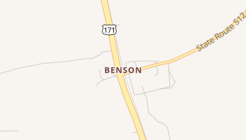 Benson, Louisiana map