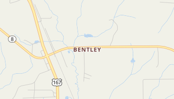 Bentley, Louisiana map