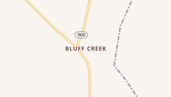 Bluff Creek, Louisiana map