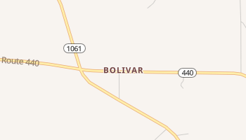 Bolivar, Louisiana map