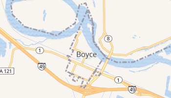 Boyce, Louisiana map