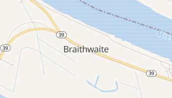 Braithwaite, Louisiana map