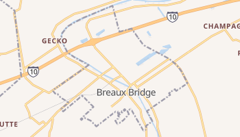 Breaux Bridge, Louisiana map