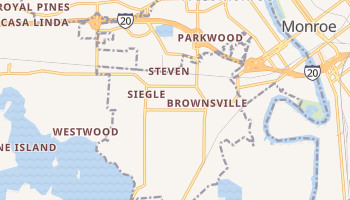 Brownsville, Louisiana map