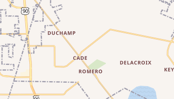 Cade, Louisiana map