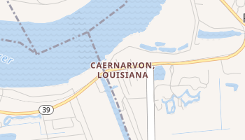 Caernarvon, Louisiana map