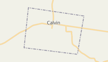 Calvin, Louisiana map