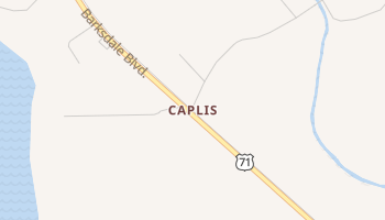 Caplis, Louisiana map