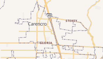 Carencro, Louisiana map