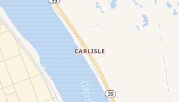 Carlisle, Louisiana map