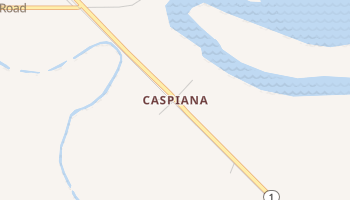 Caspiana, Louisiana map