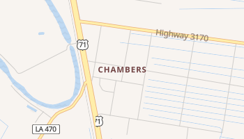Chambers, Louisiana map